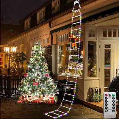 ClimbLights™ – LED Santa Ladder Decoration