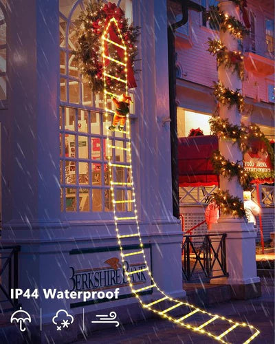 ClimbLights™ – LED Santa Ladder Decoration