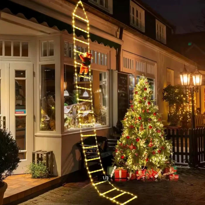 ClimbLights™ – LED Santa Ladder Decoration
