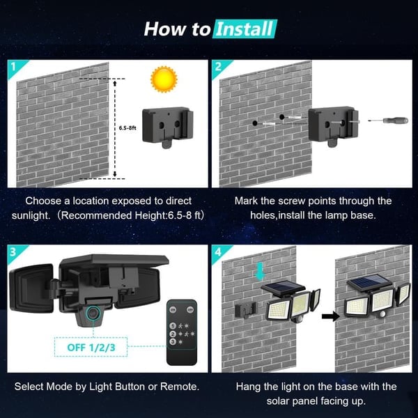 Sakerplus Solar Outdoor Lights